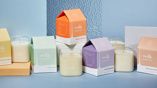 Ekologická voňavá svíčka ze sójového vosku vyrobená ve Velké Británii.