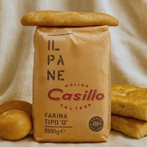 Italská mouka Molino Casillo typu 0 – ideální na pane i focacciu, pro všechny, co milují zlatavé pečivo s duší, stejně jako Mari Peče