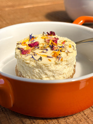 Jednoduchý tvarohový cheesecake, pečený a rozkvetlý