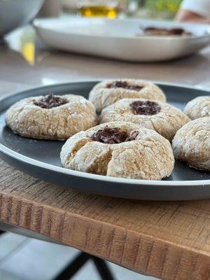 Máslovo-makové cookies z grahamové mouky a starého kvásku