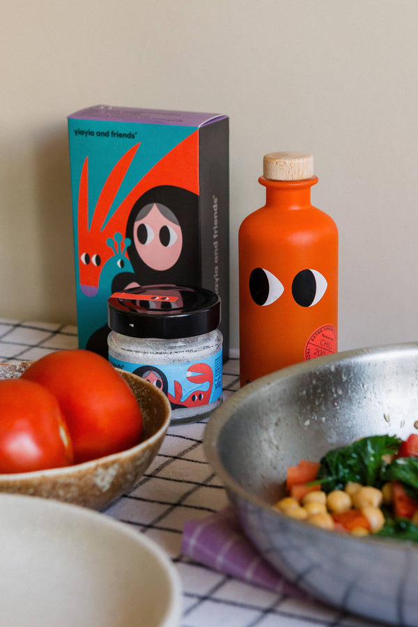 Extra panenský olivový olej s chilli – Yiayia and Friends