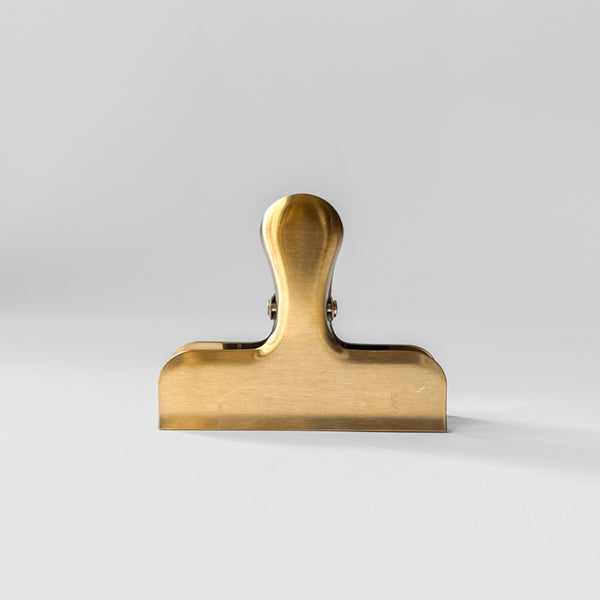 Elegant T-shaped metal clip – small, gold