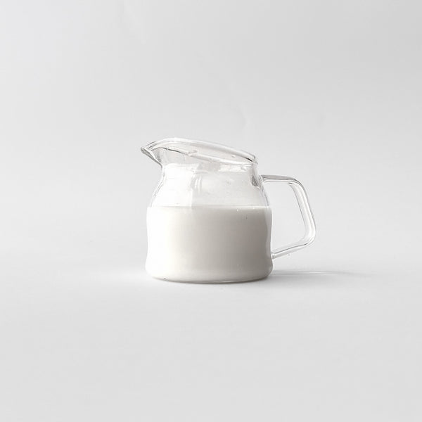Mini glass jug with slanted neck – 150 ml