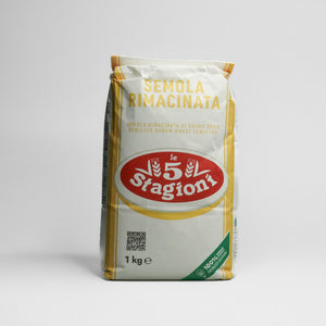 Nejlepší semolina rimacinata poslouží na kvalitní pečení. Výběrová mouka z Itálie 1 kg balení.